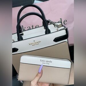 Kate Spade Staci Medium Satchel Bag/Purse & Wallet